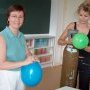 le GPE au travail dès 7h30 pour gonfler les ballons.... et tout et tout !