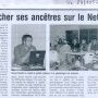 Extrait du Dauphiné Libéré du 23 octobre 2003