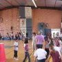 Dans le gymnase