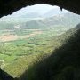 Vue de l'intérieur vers la vallée
