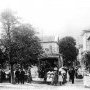 L'arrivée du tramway sur la place du village de Claix