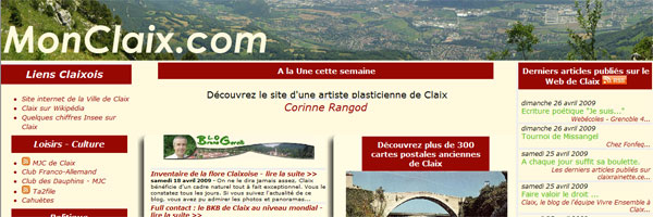 Cliquez sur pour accéder au Web de Claix
